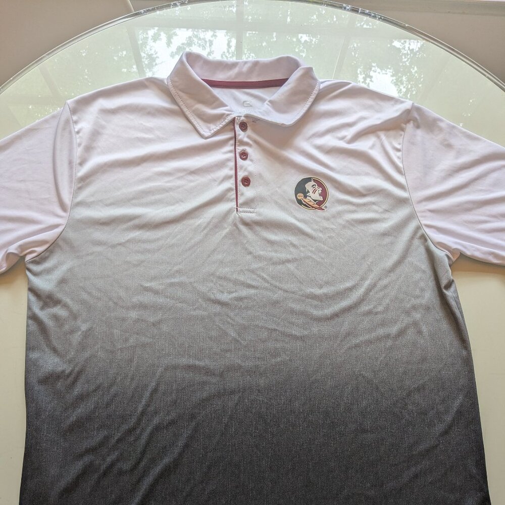 Florida State Seminoles Colosseum Magic Team Logo Polo - Heathered Gray XL